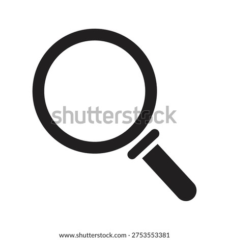 Magnifier icon. Vector and glyph