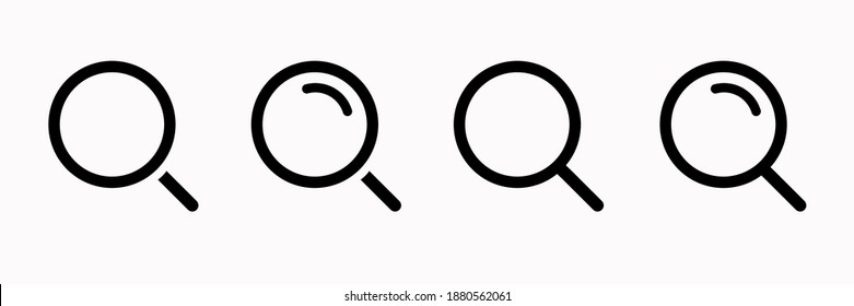 
Magnifier icon, icon, vector graphics on white background