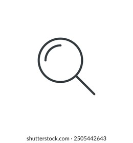 Magnifier icon, magnifier vector illustration