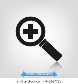 magnifier icon vector illustration EPS 10