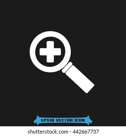 magnifier icon vector illustration EPS 10