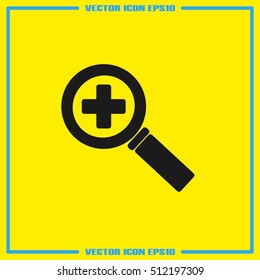 magnifier icon vector illustration EPS 10