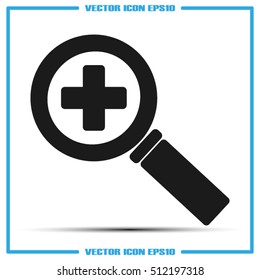 magnifier icon vector illustration EPS 10