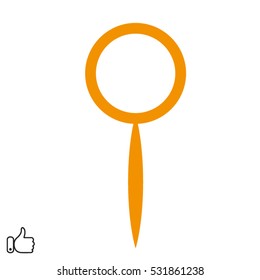 magnifier icon vector illustration EPS 10