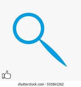 magnifier icon vector illustration EPS 10