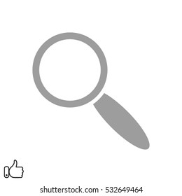magnifier icon vector illustration EPS 10