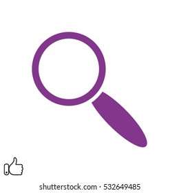 magnifier icon vector illustration EPS 10
