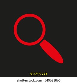 magnifier icon vector illustration EPS 10