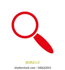 magnifier icon vector illustration EPS 10