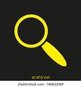 magnifier icon vector illustration EPS 10