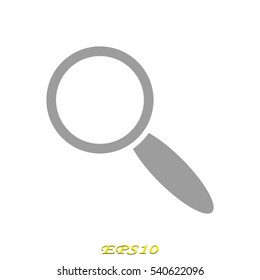 magnifier icon vector illustration EPS 10