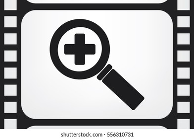magnifier icon vector illustration EPS 10