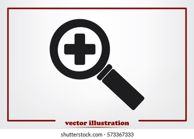 magnifier icon vector illustration EPS 10