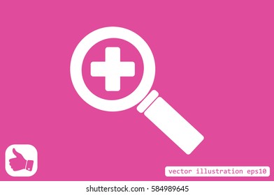 magnifier icon vector illustration EPS 10