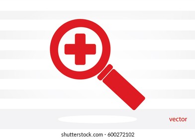 magnifier icon vector illustration EPS 10