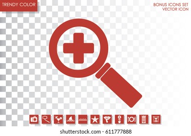 magnifier icon vector illustration EPS 10