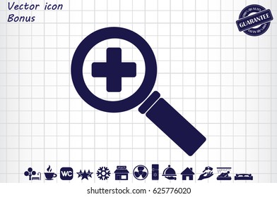 magnifier icon vector illustration EPS 10