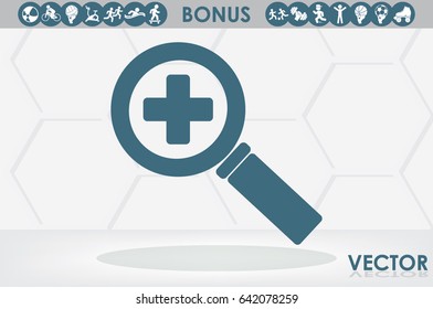magnifier icon vector illustration EPS 10