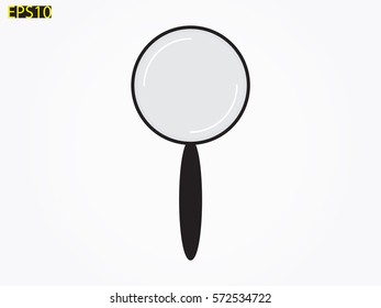 magnifier icon vector illustration eps10