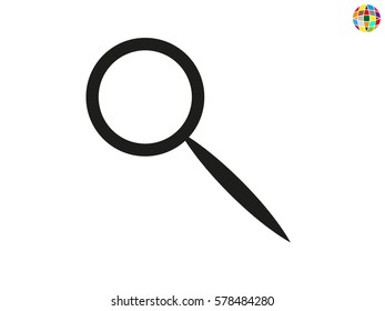 magnifier icon vector illustration eps10