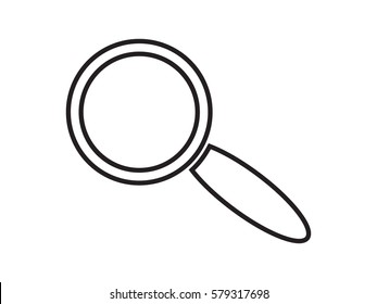 magnifier icon vector illustration eps10