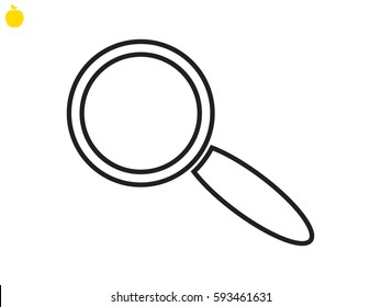 magnifier icon vector illustration eps10