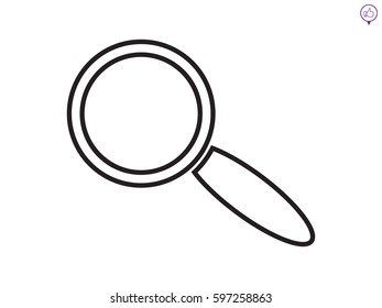 magnifier icon vector illustration eps10