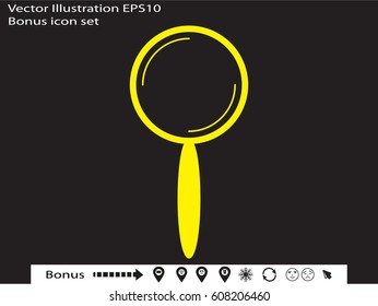 magnifier icon vector illustration eps10