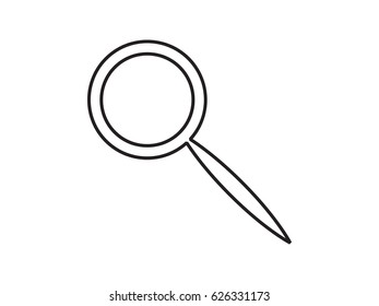 magnifier icon vector illustration eps10