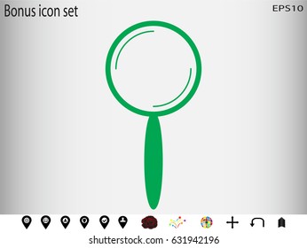 magnifier icon vector illustration eps10