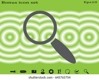 magnifier icon vector illustration eps10