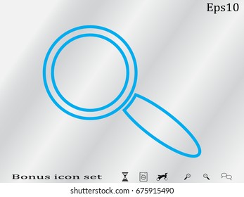 magnifier icon vector illustration eps10