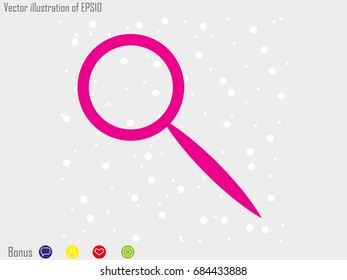 magnifier icon vector illustration eps10