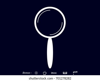 magnifier icon vector illustration eps10