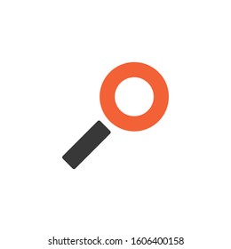 Magnifier Icon. Vector illustration isolated on white background.