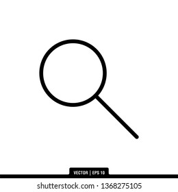 Magnifier Icon Vector Illustration Logo Template