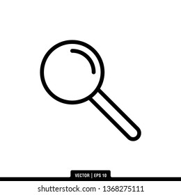 Magnifier Icon Vector Illustration Logo Template