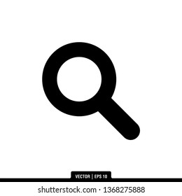 Magnifier Icon Vector Illustration Logo Template