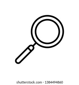 Magnifier Icon Vector Illustration Logo Template