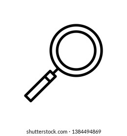 Magnifier Icon Vector Illustration Logo Template