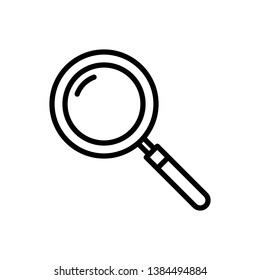 Magnifier Icon Vector Illustration Logo Template