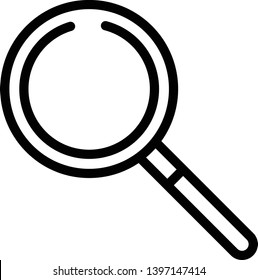 Magnifier Icon Vector Illustration Logo Template