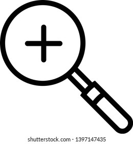 Magnifier Icon Vector Illustration Logo Template