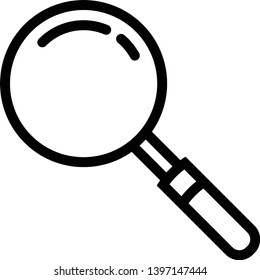 Magnifier Icon Vector Illustration Logo Template