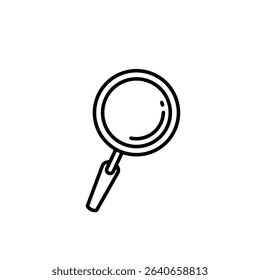 Magnifier Icon Vector Illustration Logo Template