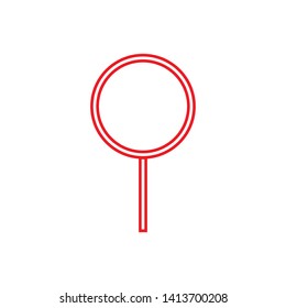 Magnifier Icon  Vector Illustration Template