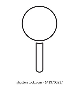 Magnifier Icon  Vector Illustration Template