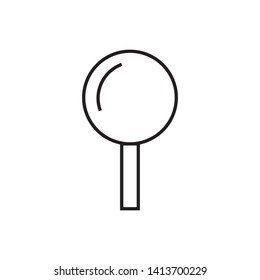 Magnifier Icon  Vector Illustration Template