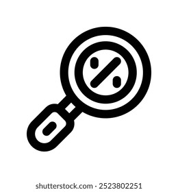 Lupensymbol. Vektorliniensymbol für Ihre Website, Ihr Handy, Ihre Präsentation und Ihr Logo-Design.