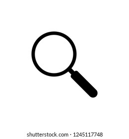 magnifier icon vector on white background